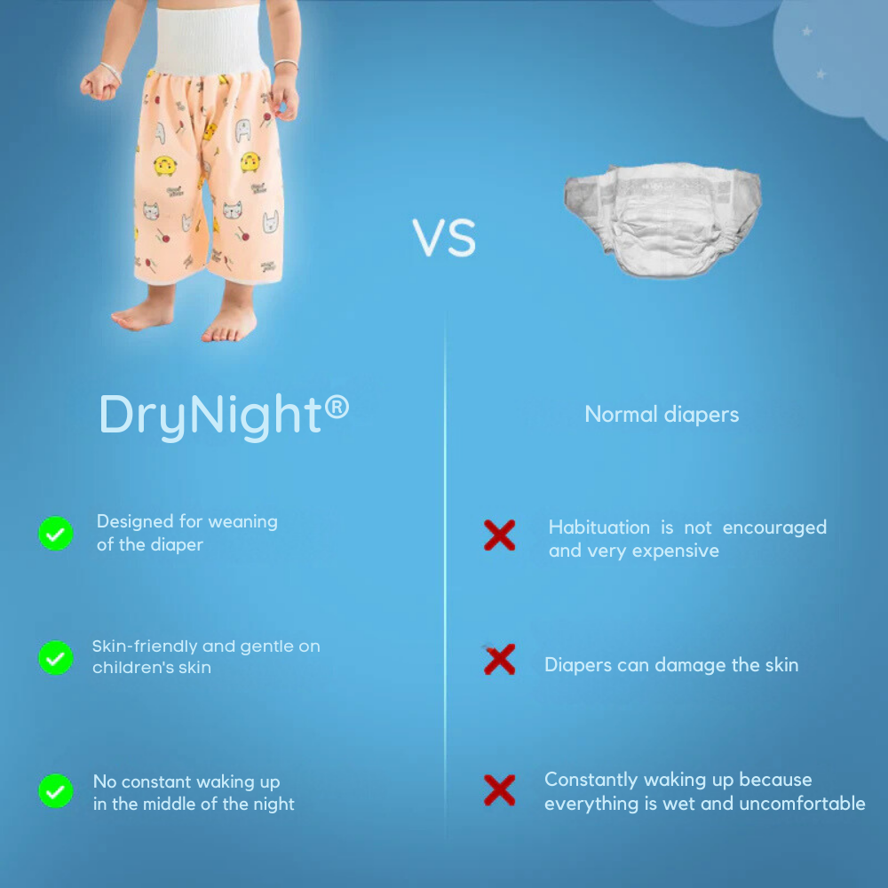 DryNight / Leak-proof diaper pants/skirt for dry nights