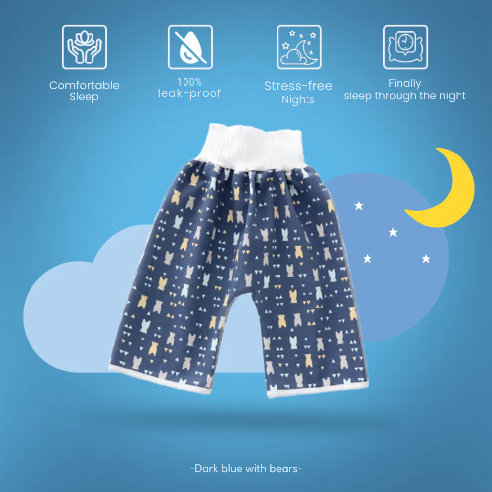 DryNight / Leak-proof diaper pants/skirt for dry nights