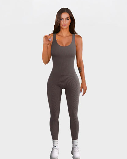 Ribbed Tummy Slimming Shaper Bodysuit